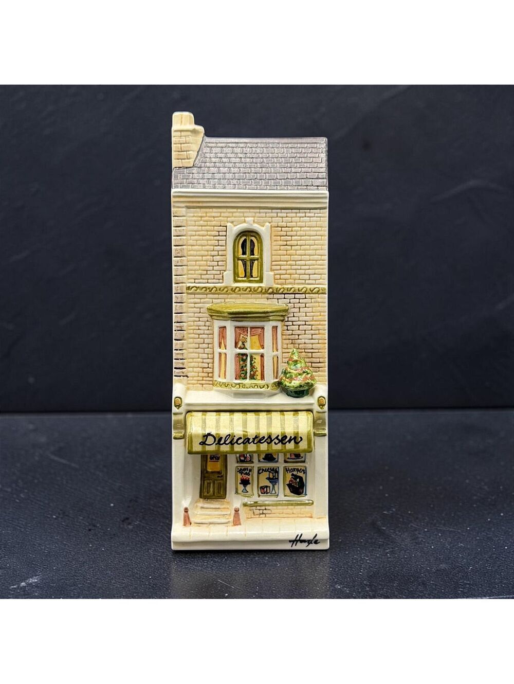 Vtg. Hazle Ceramics Delicatessen A Nation of Shopkeepers England Pateley Bridge